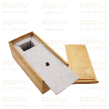 Wooden Sliding Lid Tea Box Custom Loose Bag Tea Storage Pine Gift Packaging